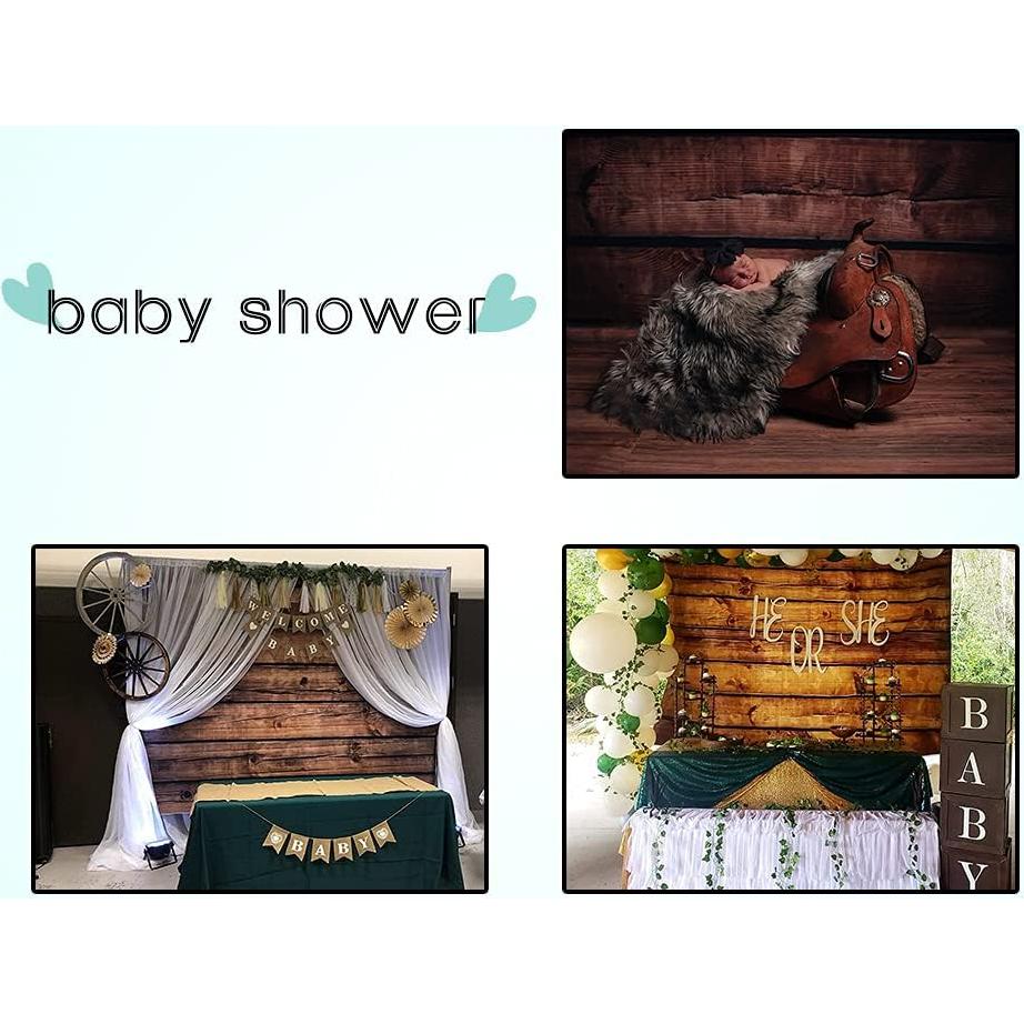 Fondo de Madera Rústica LFEEY 1.5x1m Vinilo para Fotografía