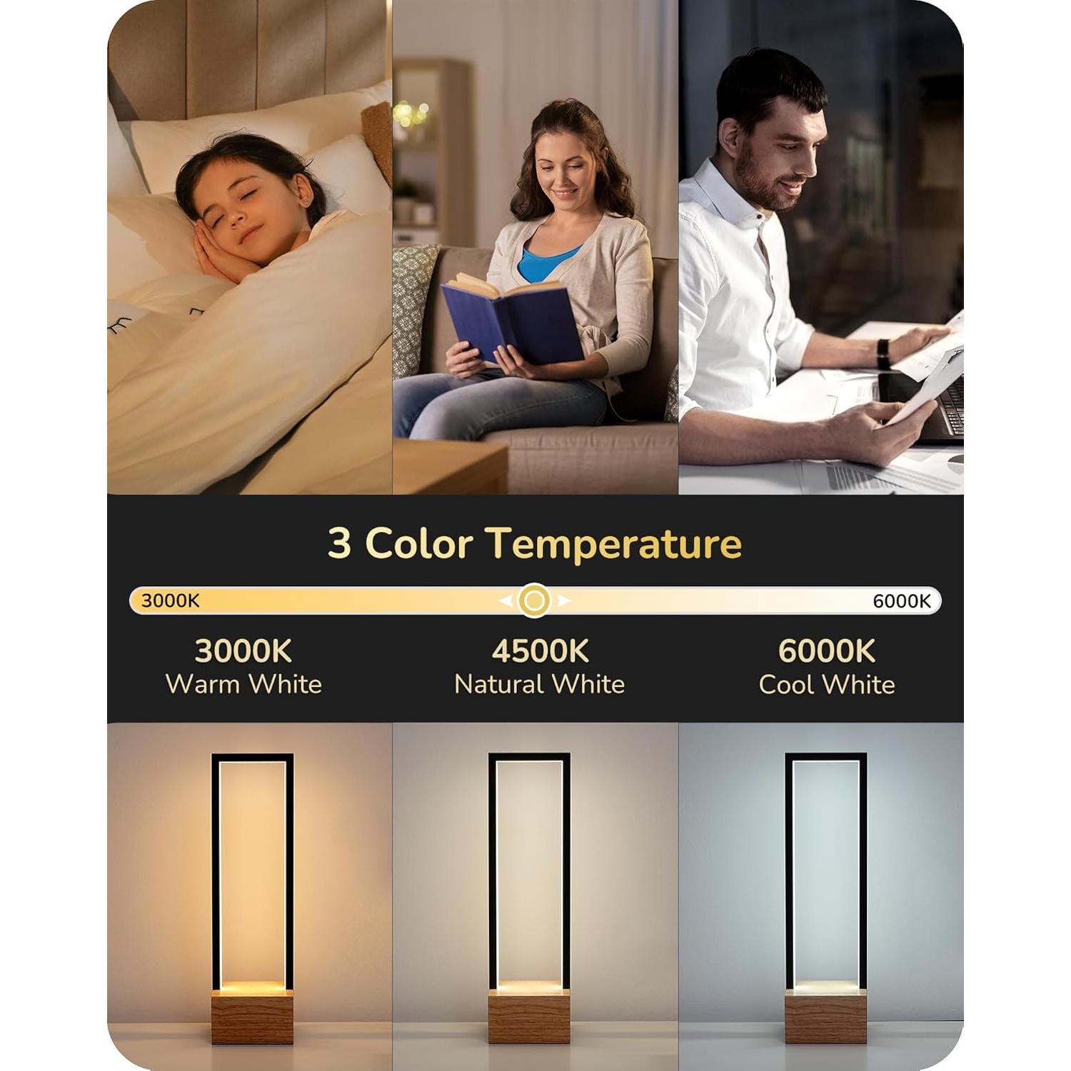 Lámpara de Mesa LED Edishine Regulable 10W 3 Temperaturas