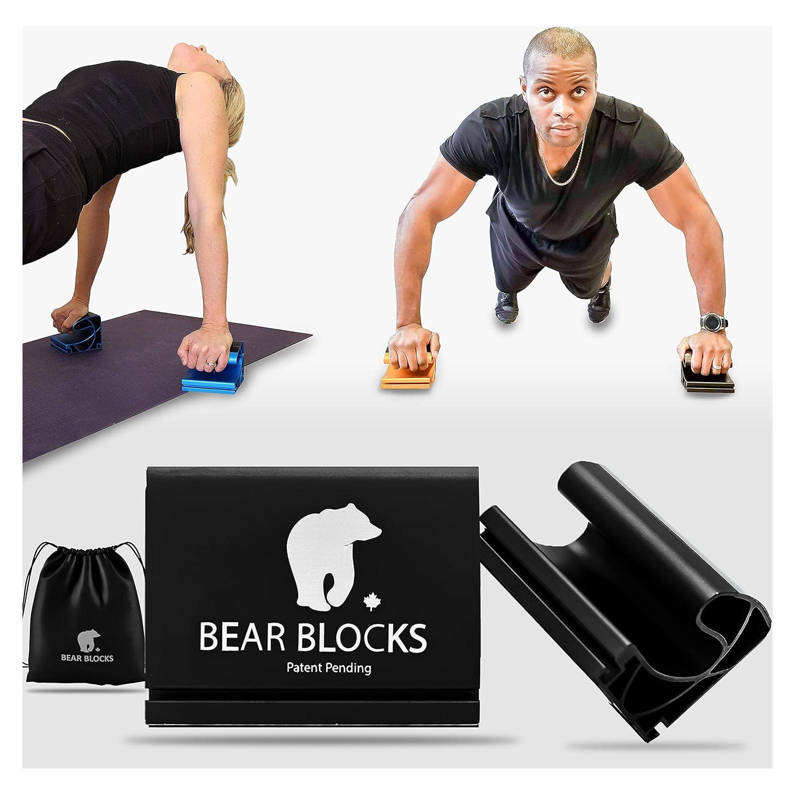 Barras de Flexión Bear Blocks - Soportes Ergonómicos Negros