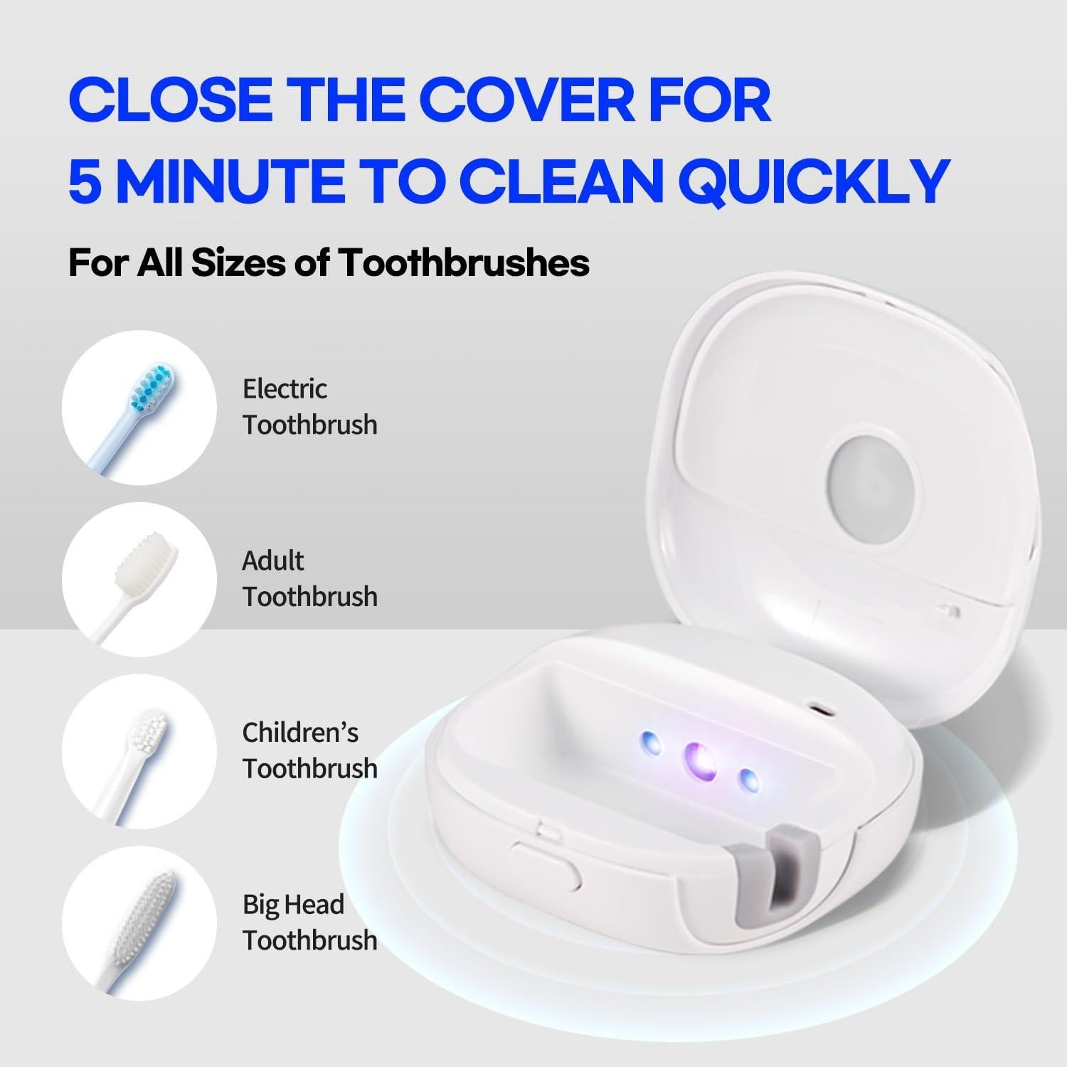 Estuche Limpiador de Cepillos HuBDIC - Set 3 Colores Portátil