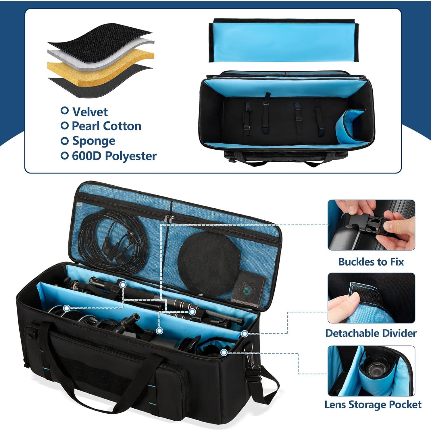 Bolsa de Viaje para Trípode Samdew 76.2 cm con Compartimentos