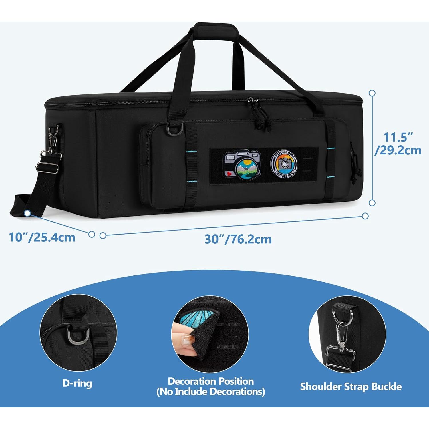 Bolsa de Viaje para Trípode Samdew 76.2 cm con Compartimentos