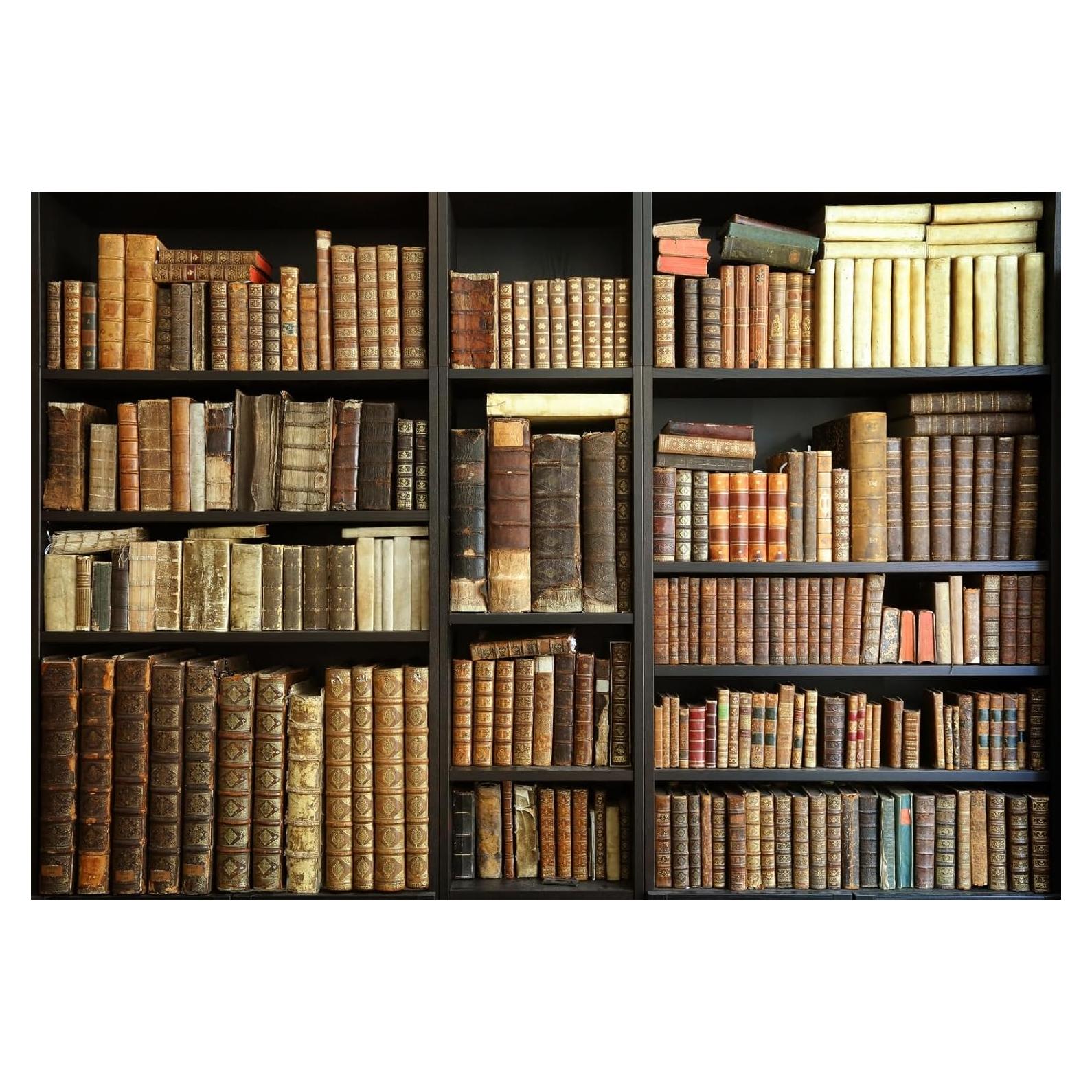 Fondo de Estantería Vintage Fmarui 3x2.5m para Fotografía