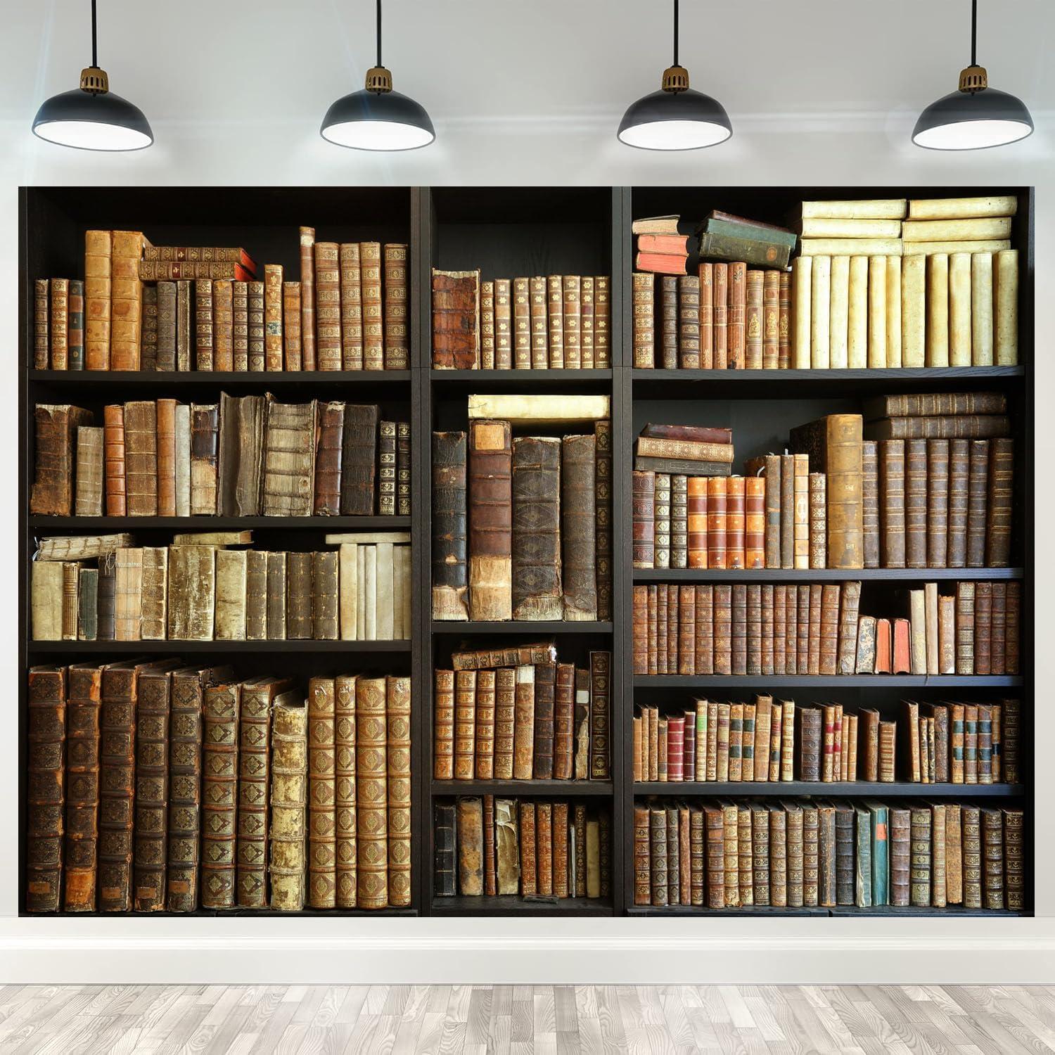 Fondo de Estantería Vintage Fmarui 3x2.5m para Fotografía