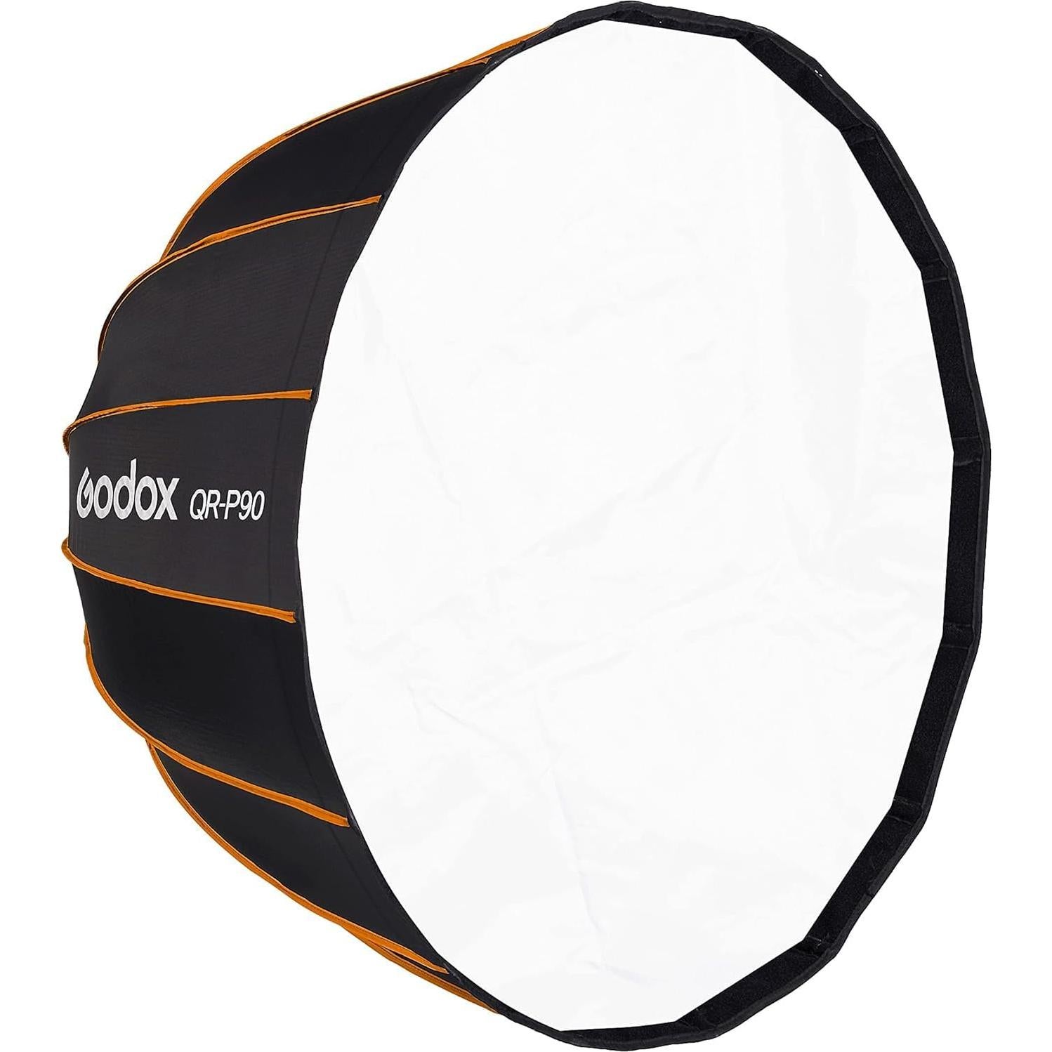 Godox QR-P90 Softbox Parabólico Profundo 45.72 cm con Rejilla