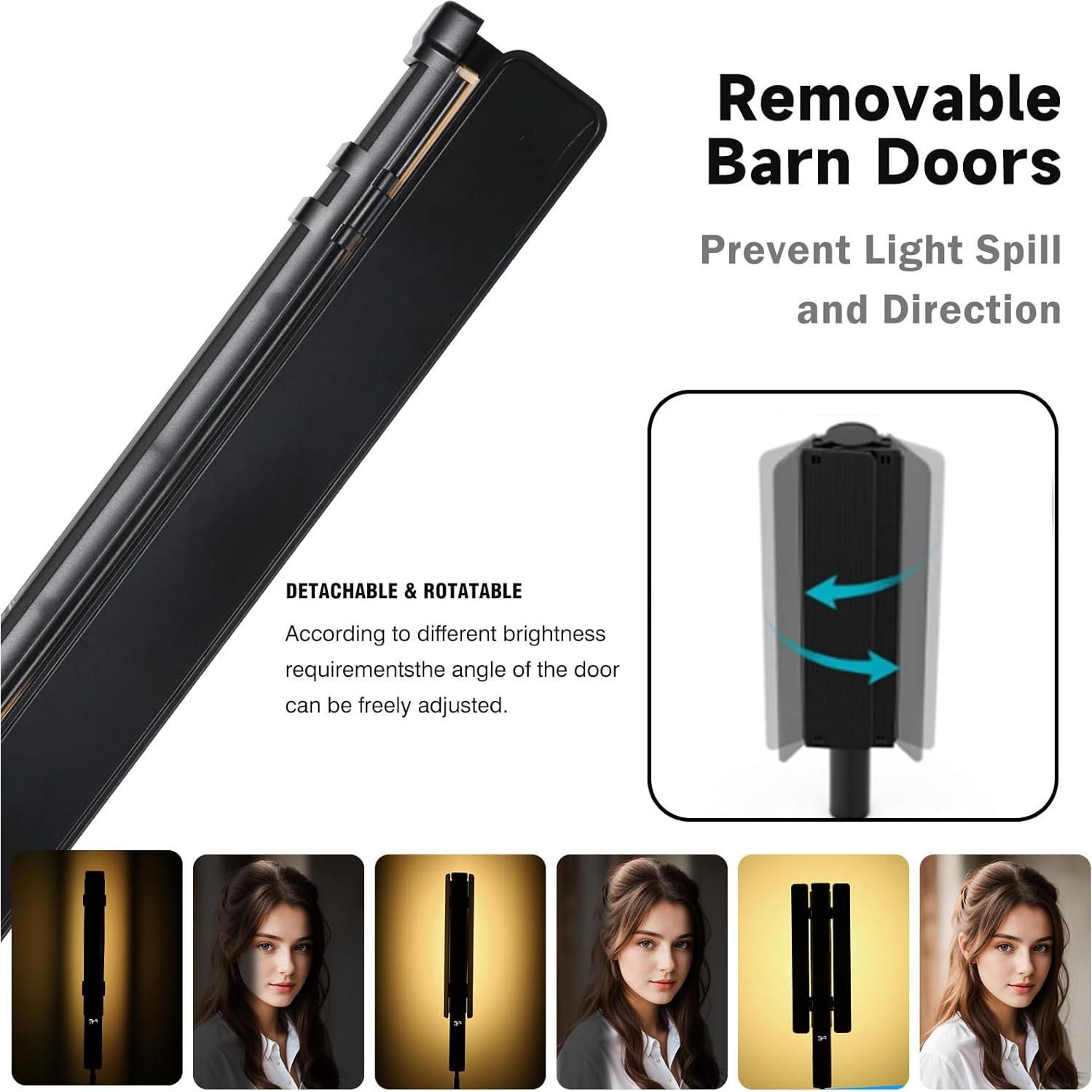 Varita de Luz LED RGB RONKOEN 2800K-10000K Control Remoto