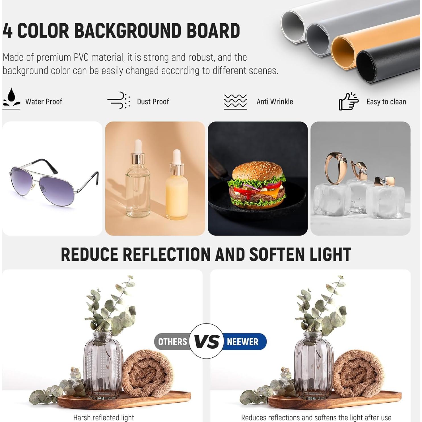 Caja de Luz de Estudio NEEWER 40W 40x40cm LED 5600K Plegable