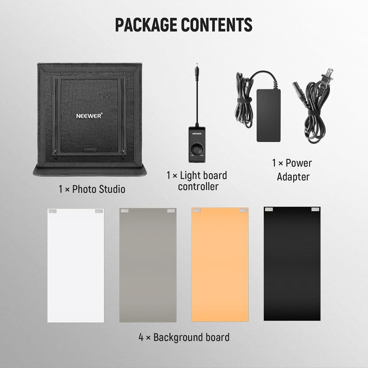 Caja de Luz de Estudio NEEWER 40W 40x40cm LED 5600K Plegable