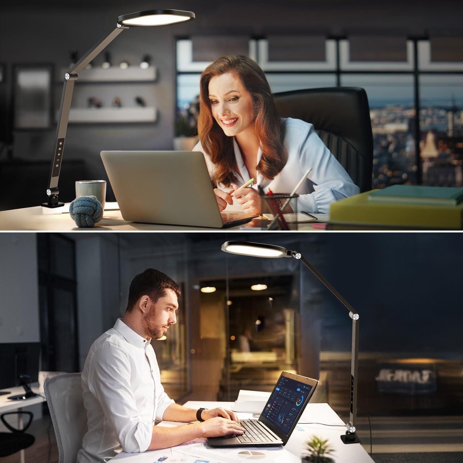 Lámpara de Escritorio LED LitONES con Abrazadera, 1200 Lúmenes