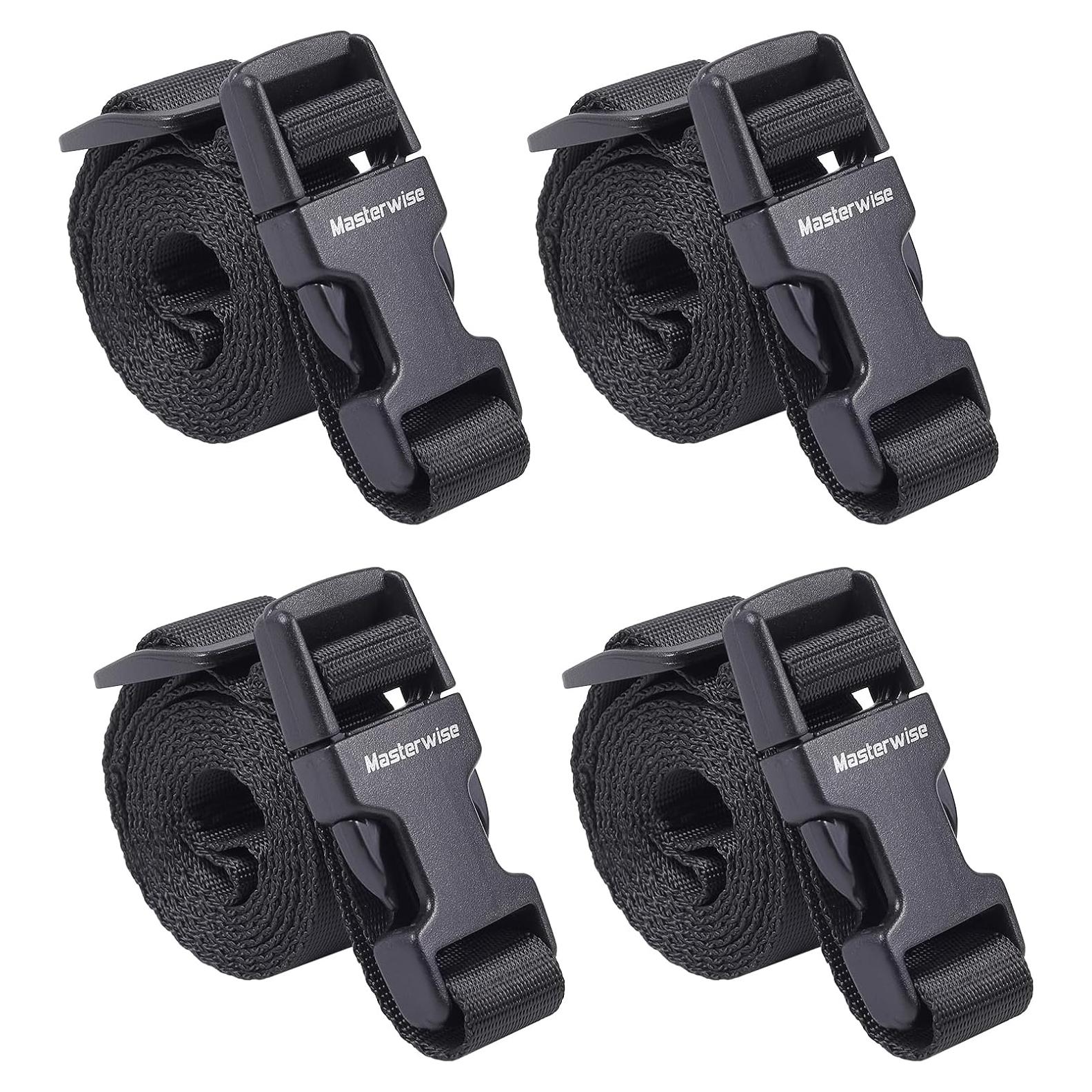 Correas de Nylon Ajustables Masterwise 121.9 cm x 1.9 cm - Paquete de 4