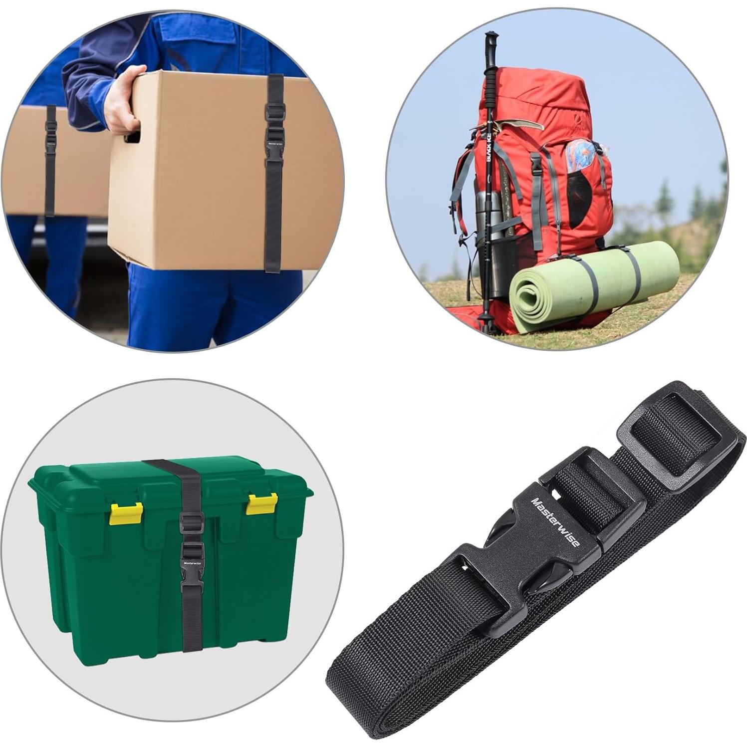 Correas de Nylon Ajustables Masterwise 121.9 cm x 1.9 cm - Paquete de 4