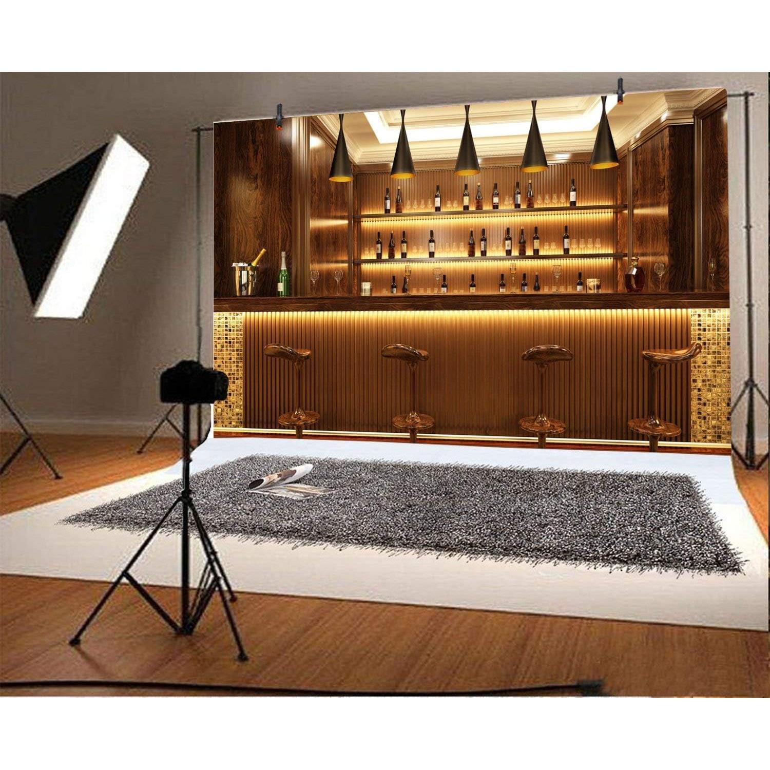 Fondo de Bar de Lujo LFEEY 3x2.5m para Fotografía