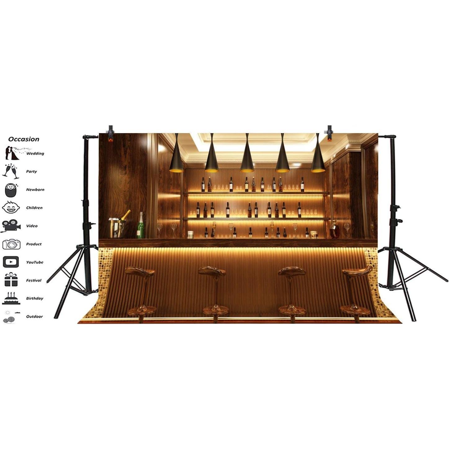 Fondo de Bar de Lujo LFEEY 3x2.5m para Fotografía