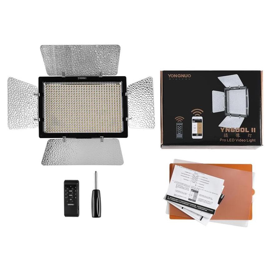 Luz de Video LED YONGNUO YN600L II 5600K Brillo Ajustable