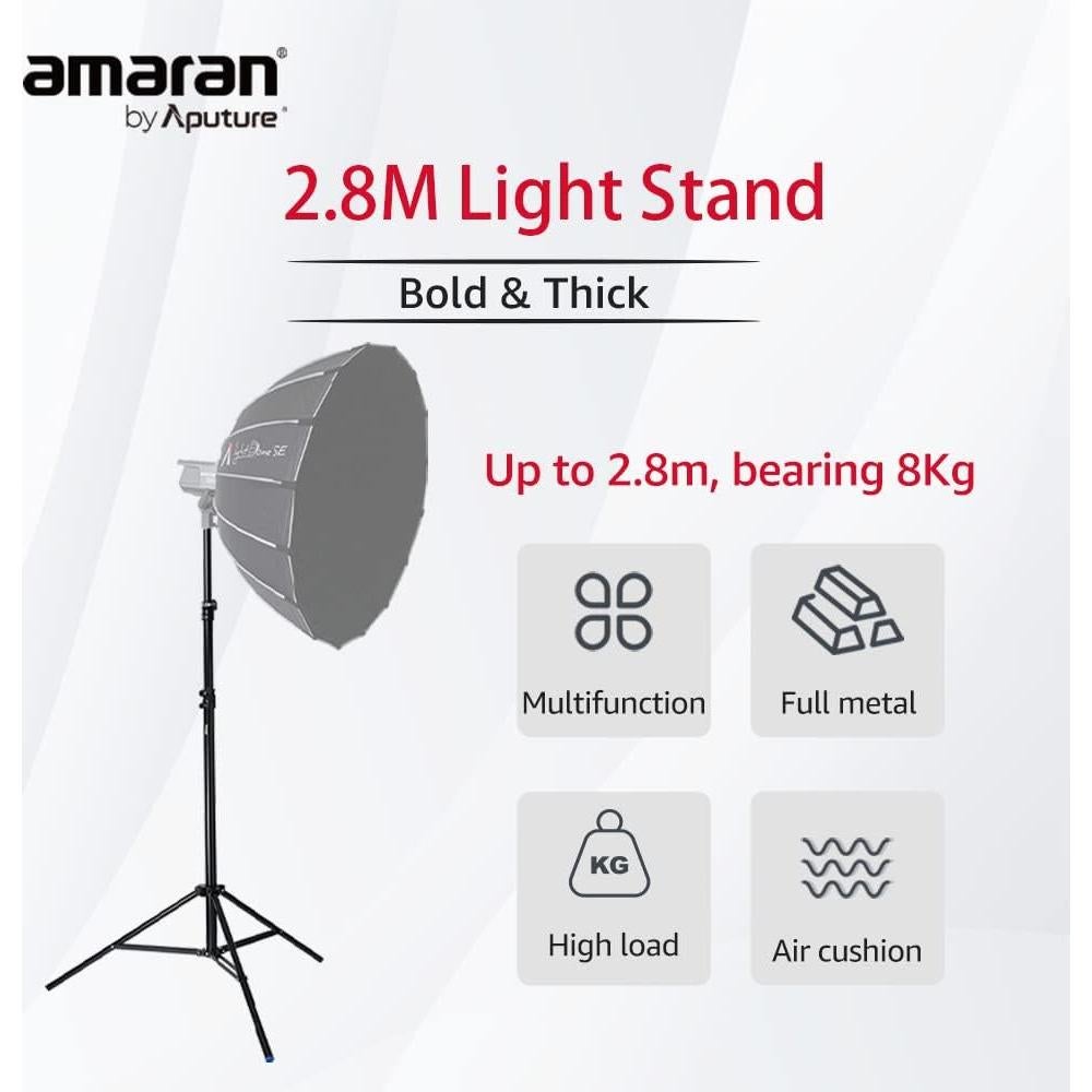 Soporte de Luz Aputure 2.8m Aluminio con Amortiguación Neumática