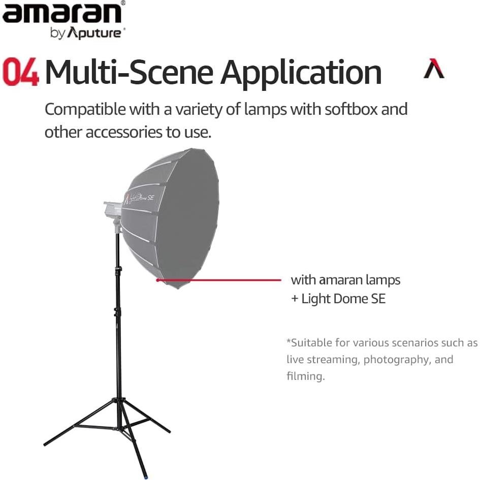 Soporte de Luz Aputure 2.8m Aluminio con Amortiguación Neumática