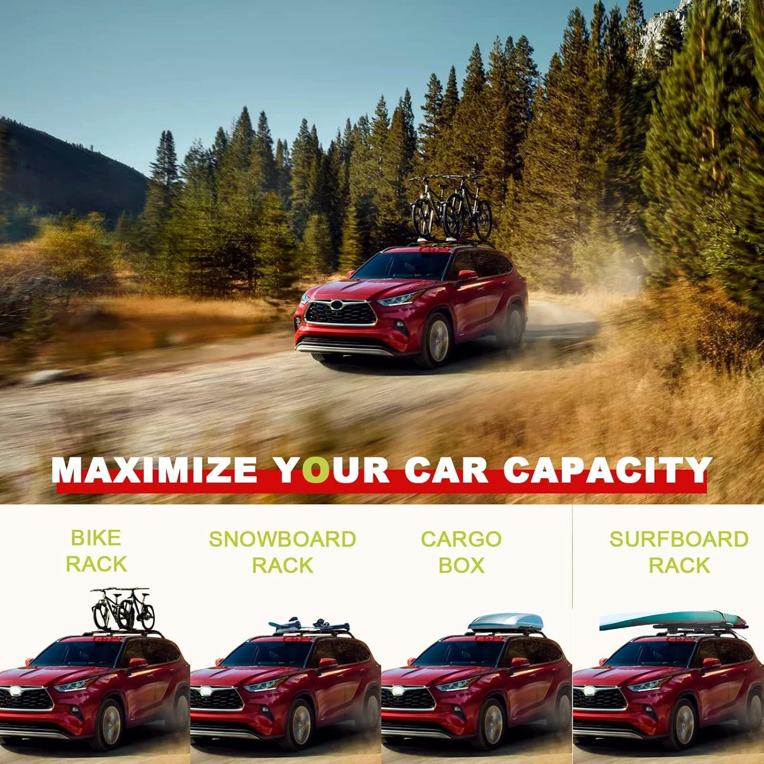 Barras Transversales de Techo KINGGERI KGR06 para Toyota Highlander 2020-2025