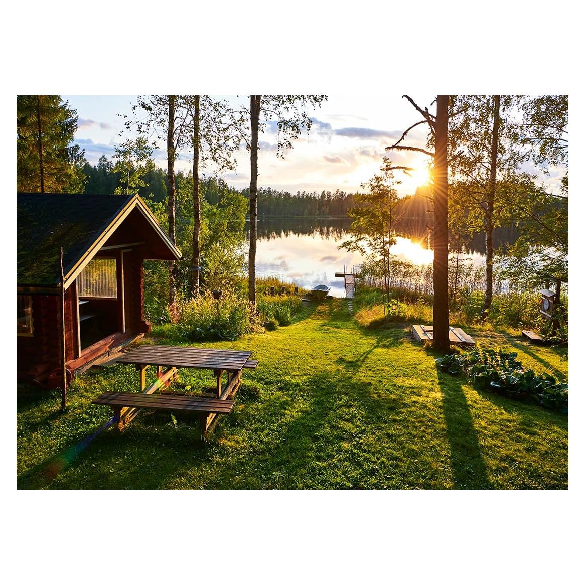 Fondo Fotográfico Loccor 300x250cm Paisaje Lago Atardecer