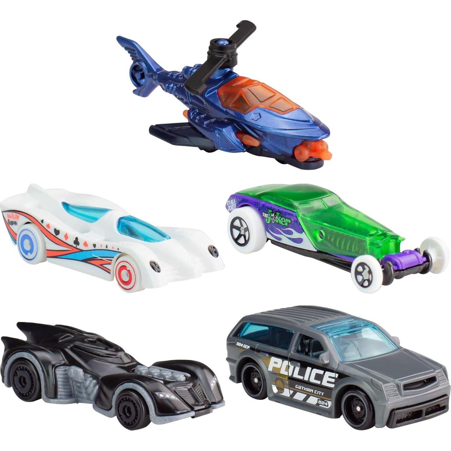 Hot Wheels Batman 5-Pack Vehículos 1:64 Mattel