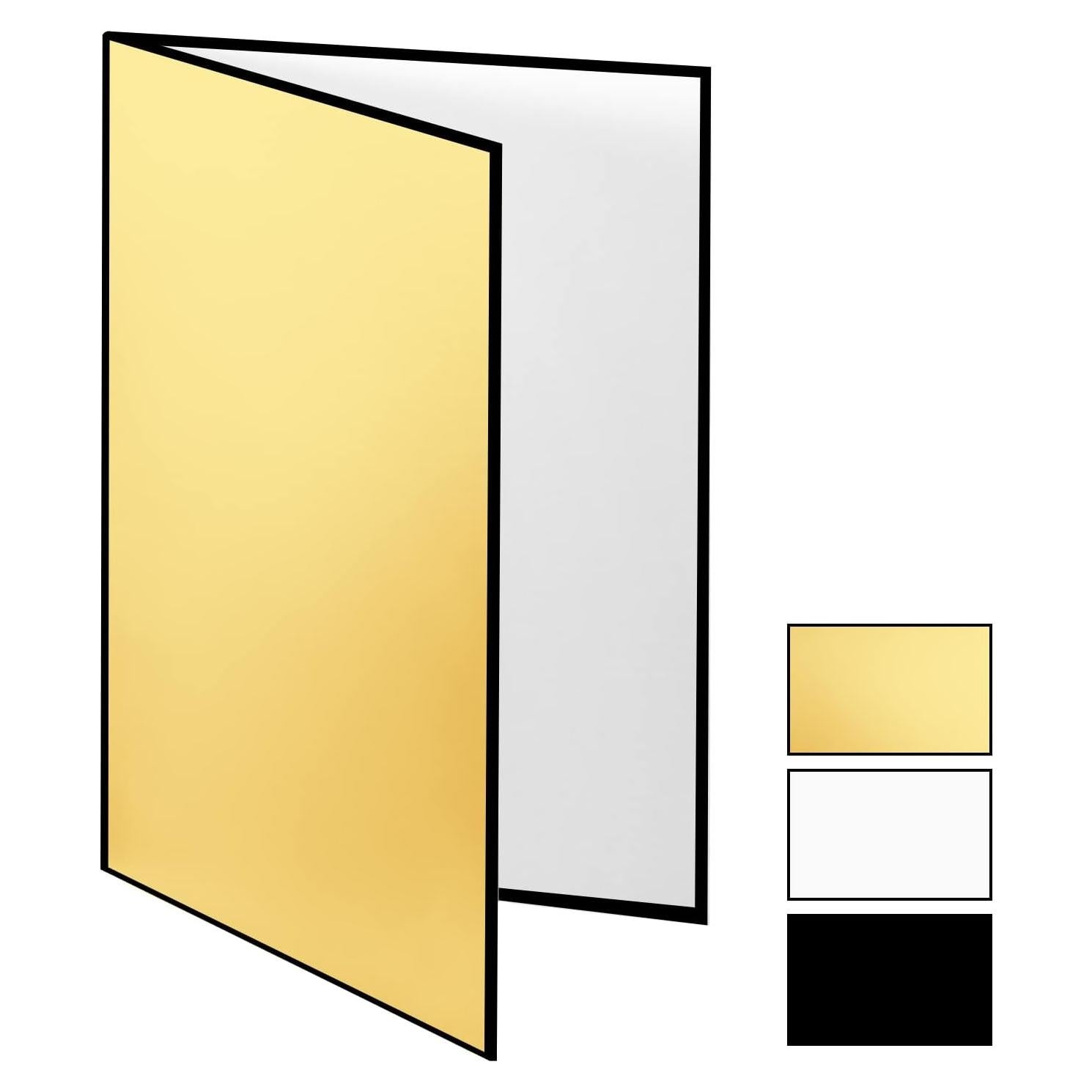Reflector de Luz Meking 43x30 cm 3-en-1 Plegable Dorado/Negro/Blanco
