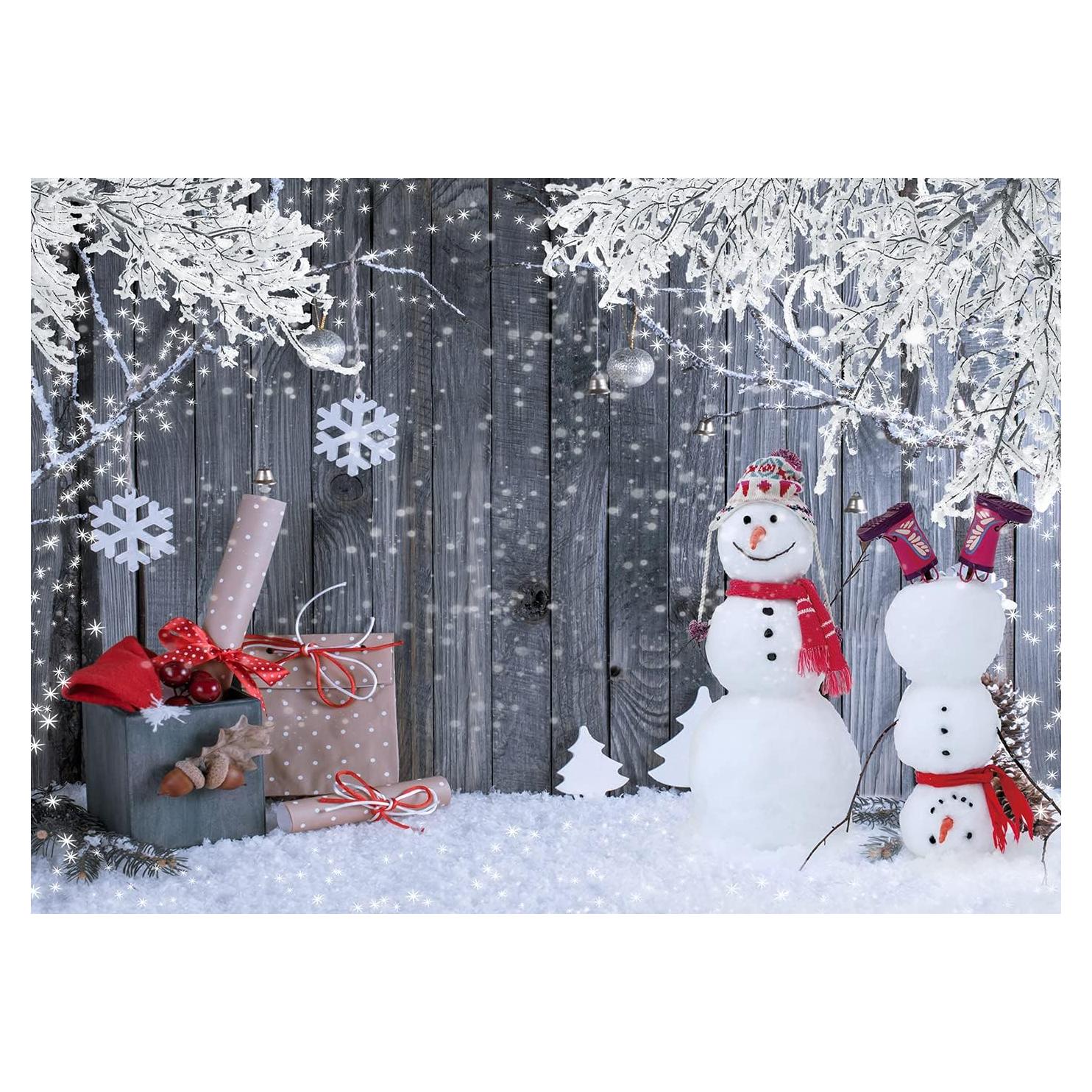 Fondo de Fotografía Navidad CYLYH 210x150 cm Copo de Nieve