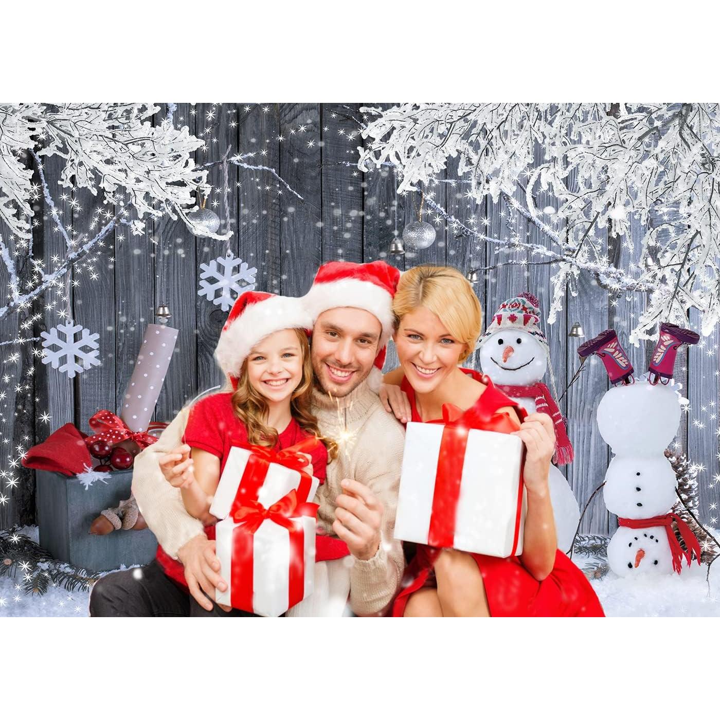 Fondo de Fotografía Navidad CYLYH 210x150 cm Copo de Nieve