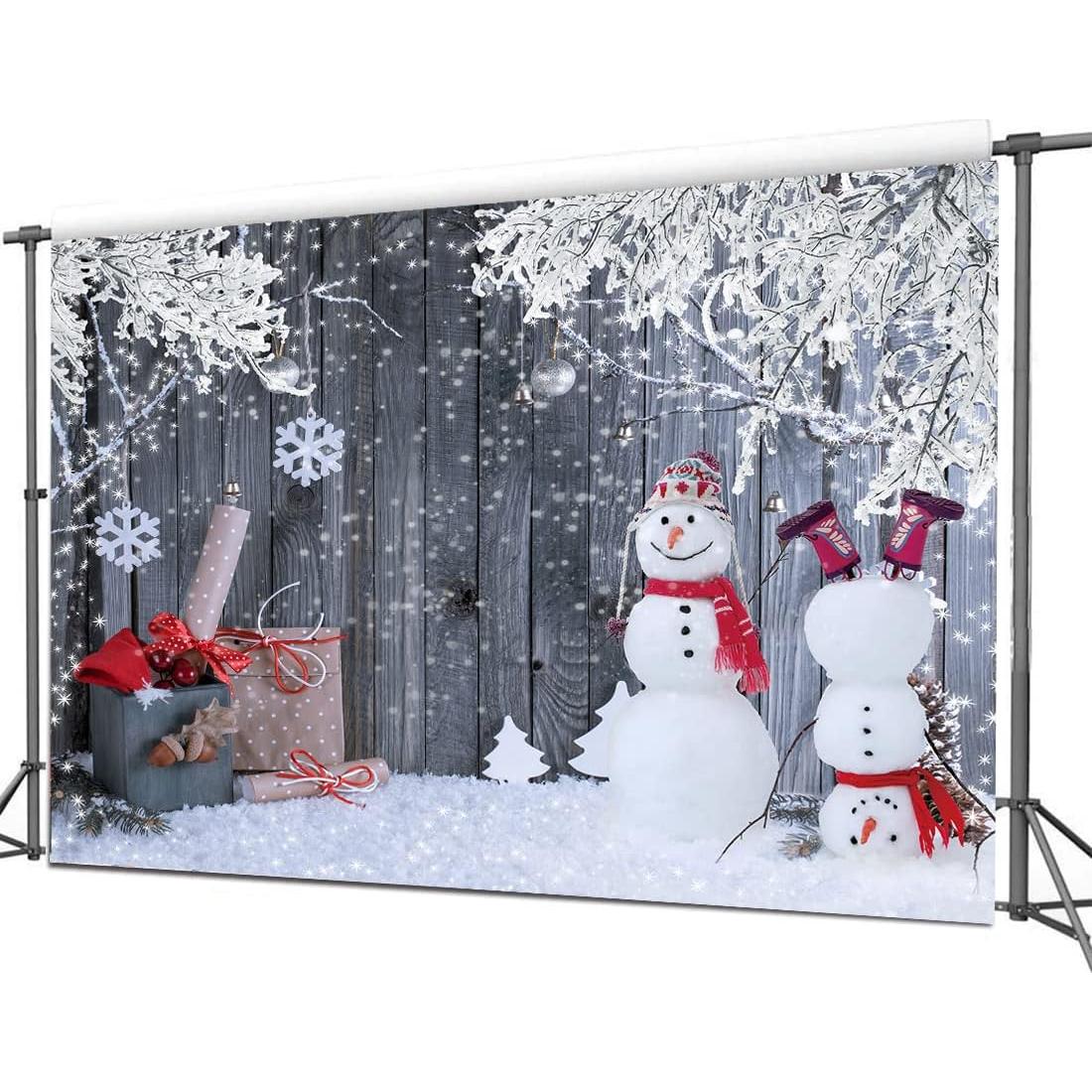 Fondo de Fotografía Navidad CYLYH 210x150 cm Copo de Nieve