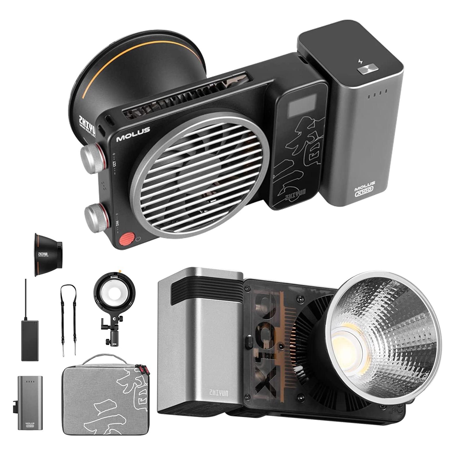 Luz LED Bi-Color Zhiyun Molus X100 Combo 100W 2700K-6500K
