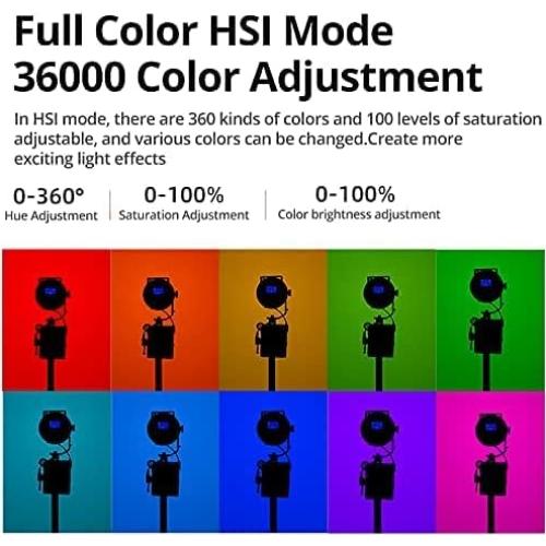 Luz LED de Video AMBITFUL FL80RGB 80W RGB 2800K-10000K