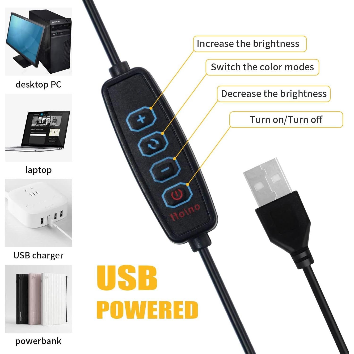 Luz de Anillo LED 15.24 cm MEZHER para Videoconferencias