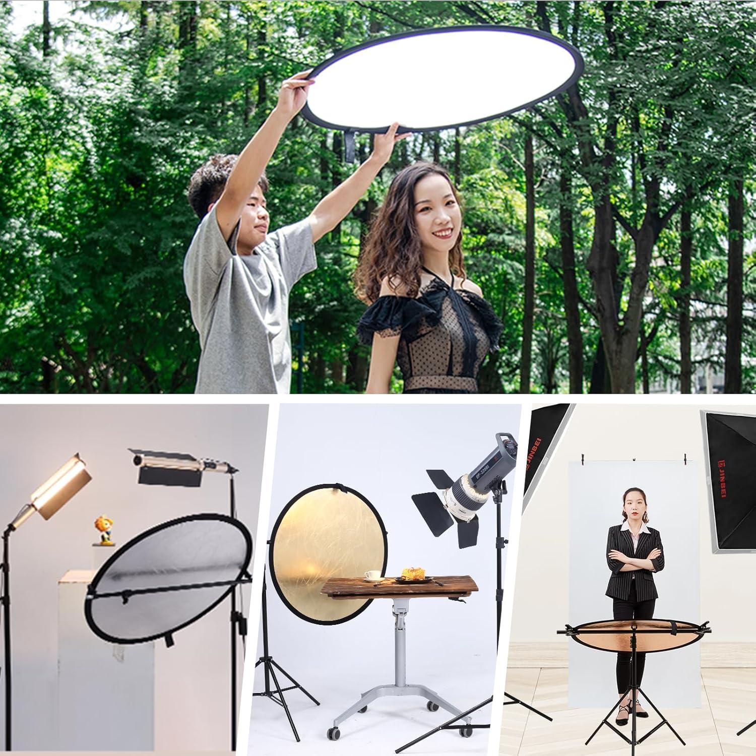 Reflector Plegable 5-en-1 JINBEI 80cm para Fotografía