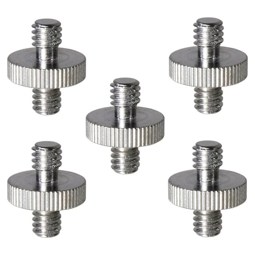 Adaptador Tornillo Macho 1/4" a 1/4" Foto&Tech - 5 Piezas