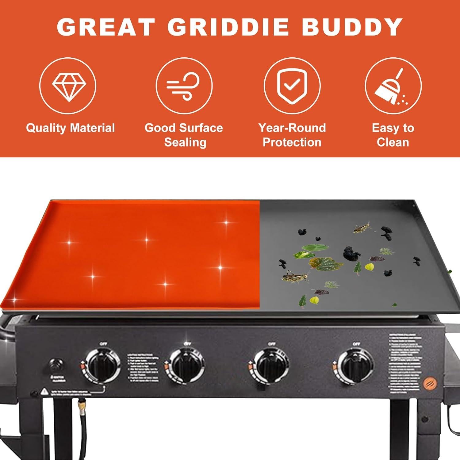 Cubierta de Silicona para Plancha Blackstone 22" Grado Alimenticio