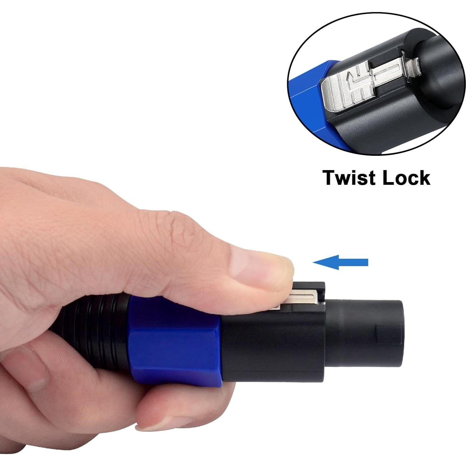 Cable Speakon a XLR Macho 1.83m Poyiccot 18 AWG para Audio