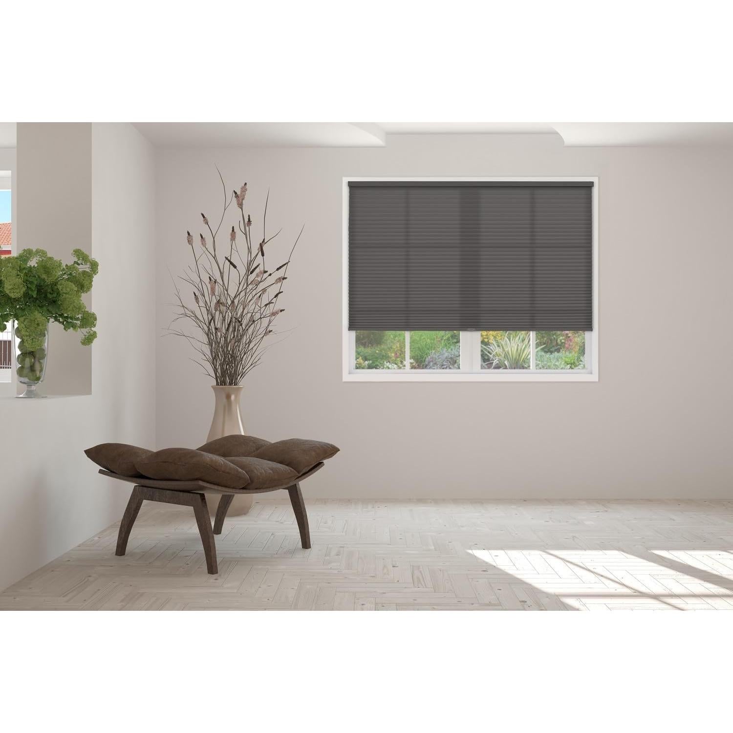 Sombra Celular Filtrante de Luz BlindsAvenue 45.72x121.92cm Antracita