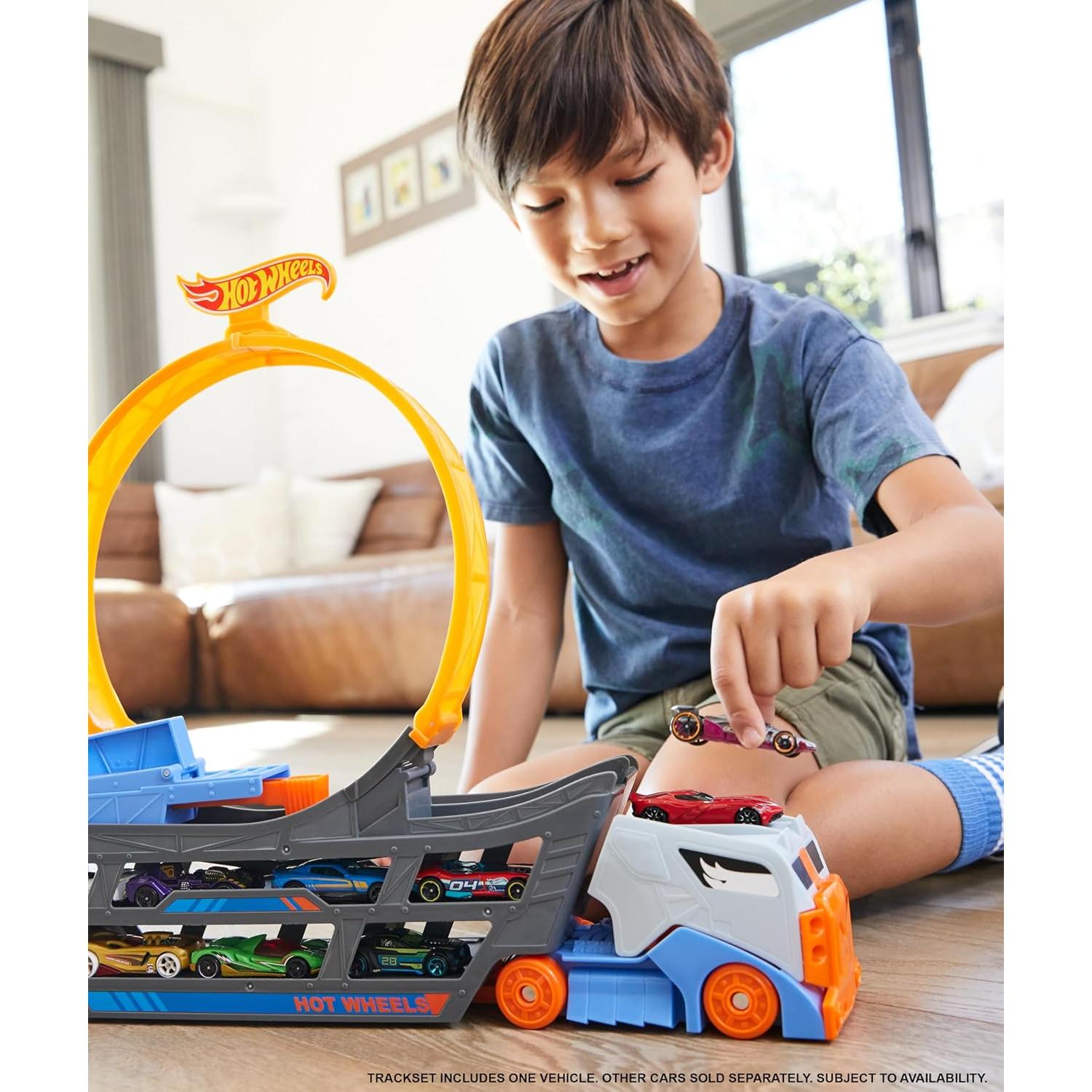 Juego de Pista de Autos Hot Wheels Stunt & Go 1:64