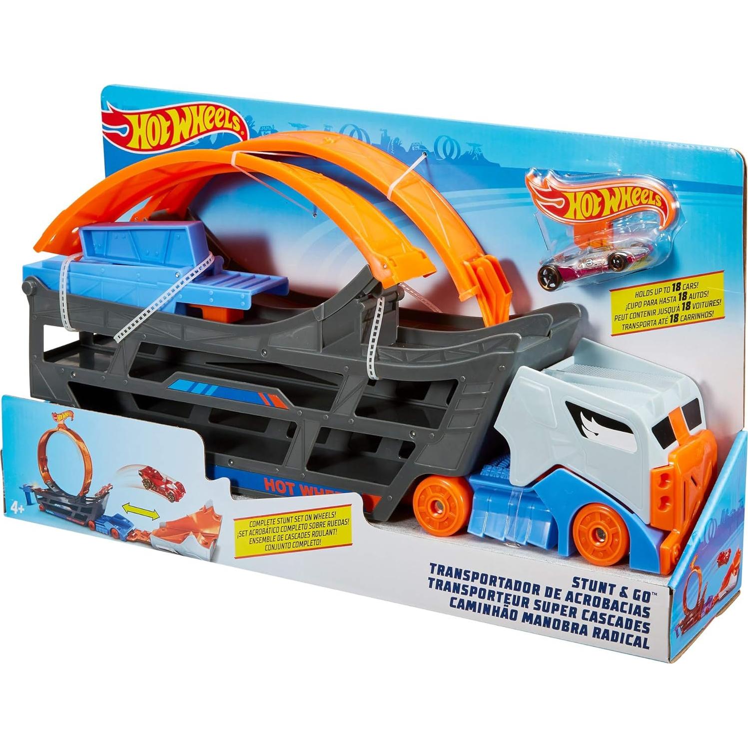 Juego de Pista de Autos Hot Wheels Stunt & Go 1:64