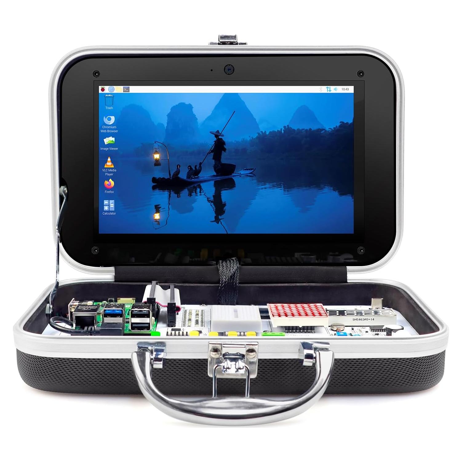 Kit Educativo ELECROW para Raspberry Pi 5 8GB con Pantalla 9"