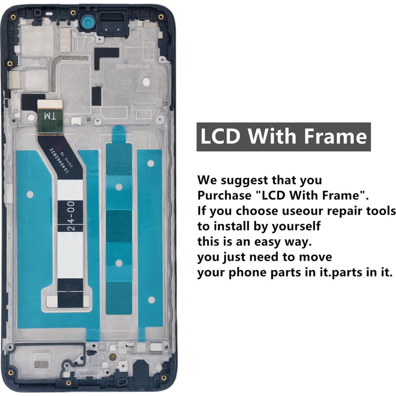 Reemplazo Pantalla Motorola G Power 2024 LCD 6.5" con Marco