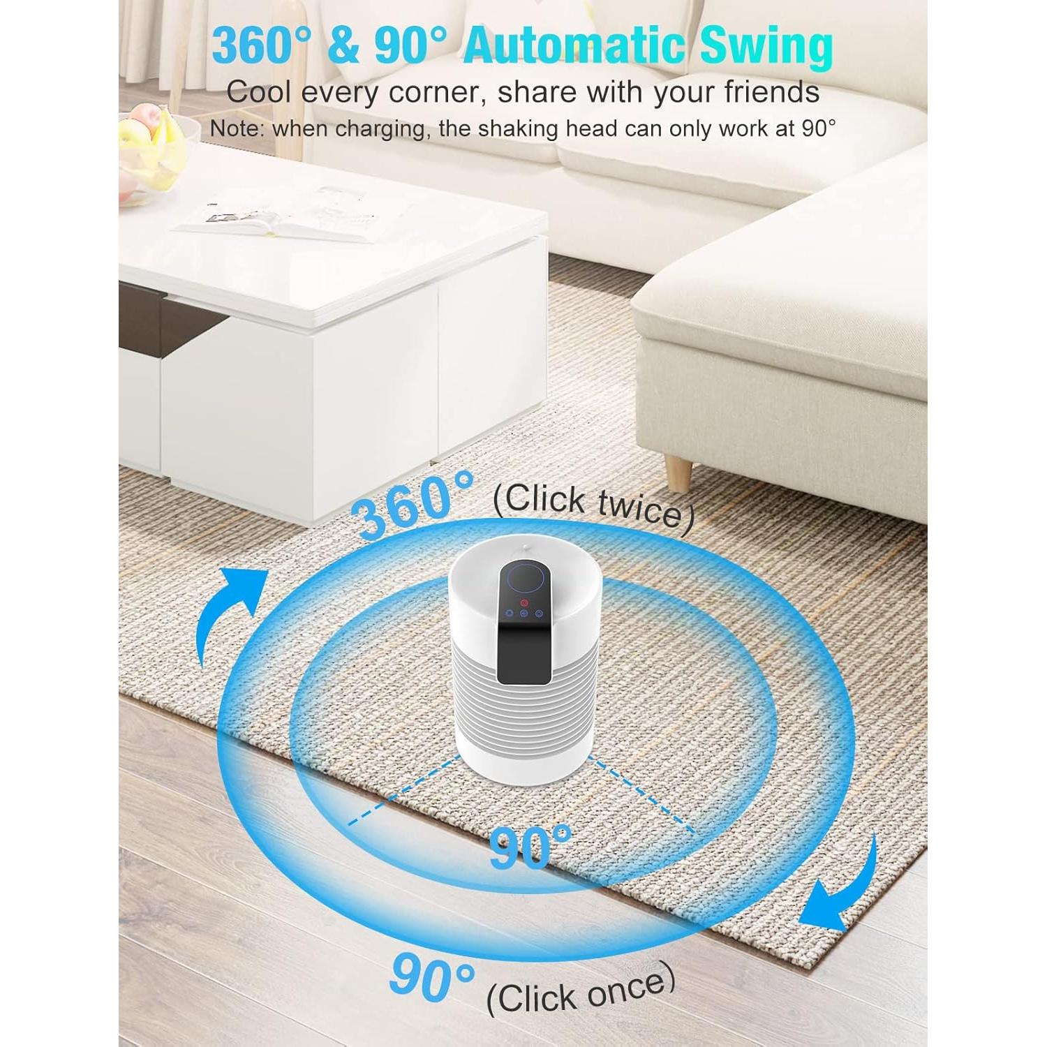 Aire Acondicionado Portátil Oushome 4 en 1 con Humidificador