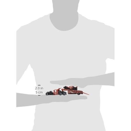 Camión y coche de juguete Hot Wheels Super Rigs 1:64