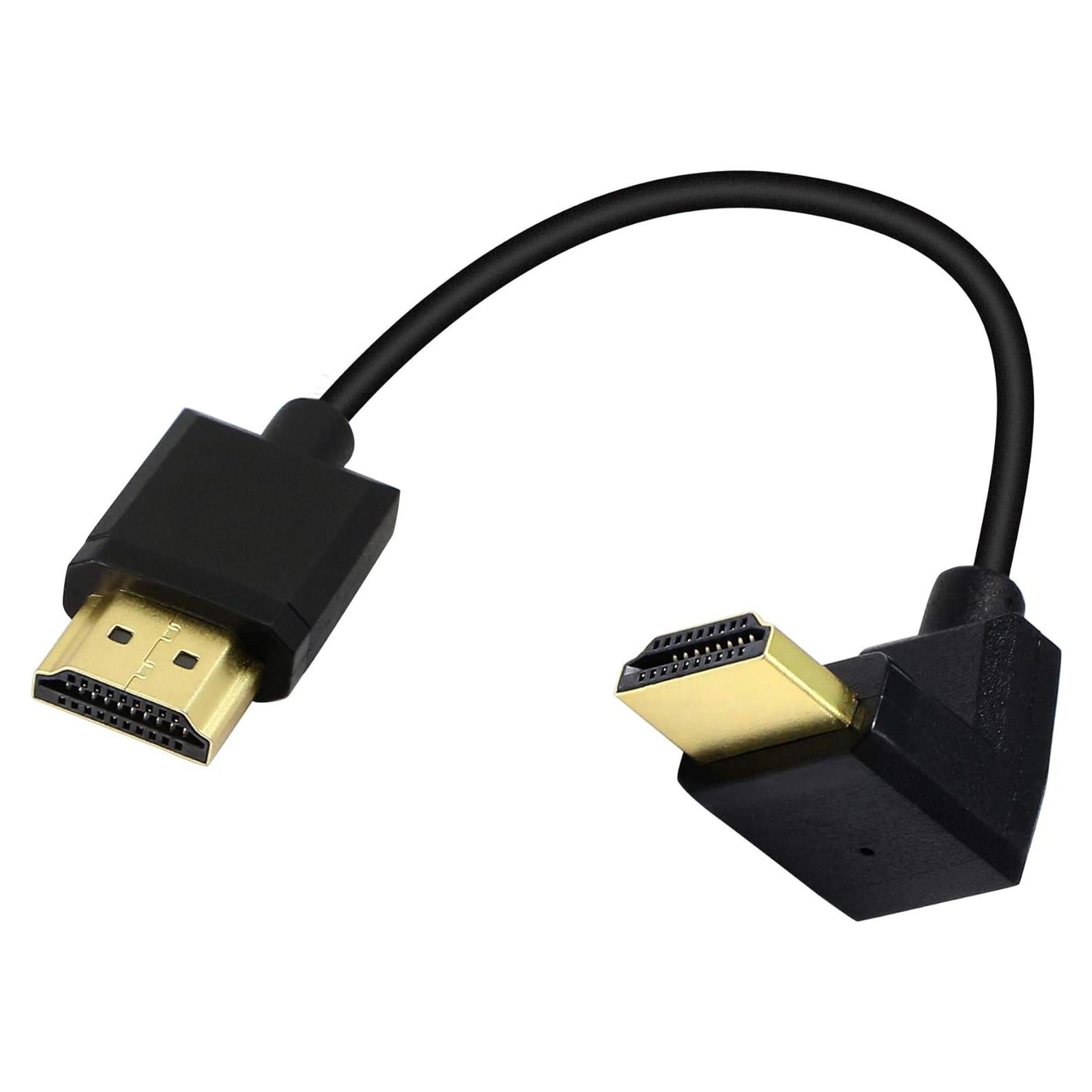 Cable HDMI Macho a Macho 15cm PNGKNYOCN 4K 60Hz Ángulo Recto