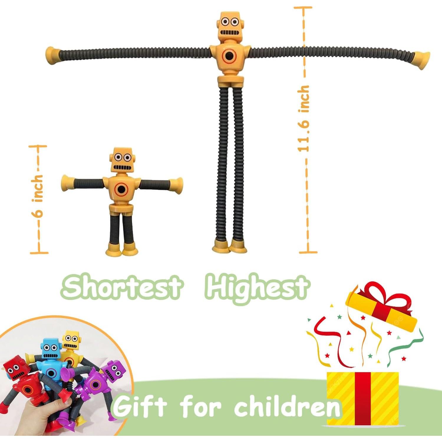 Juguetes Robot Pop Tubes Whongkidz 8 Pcs Sensoriales