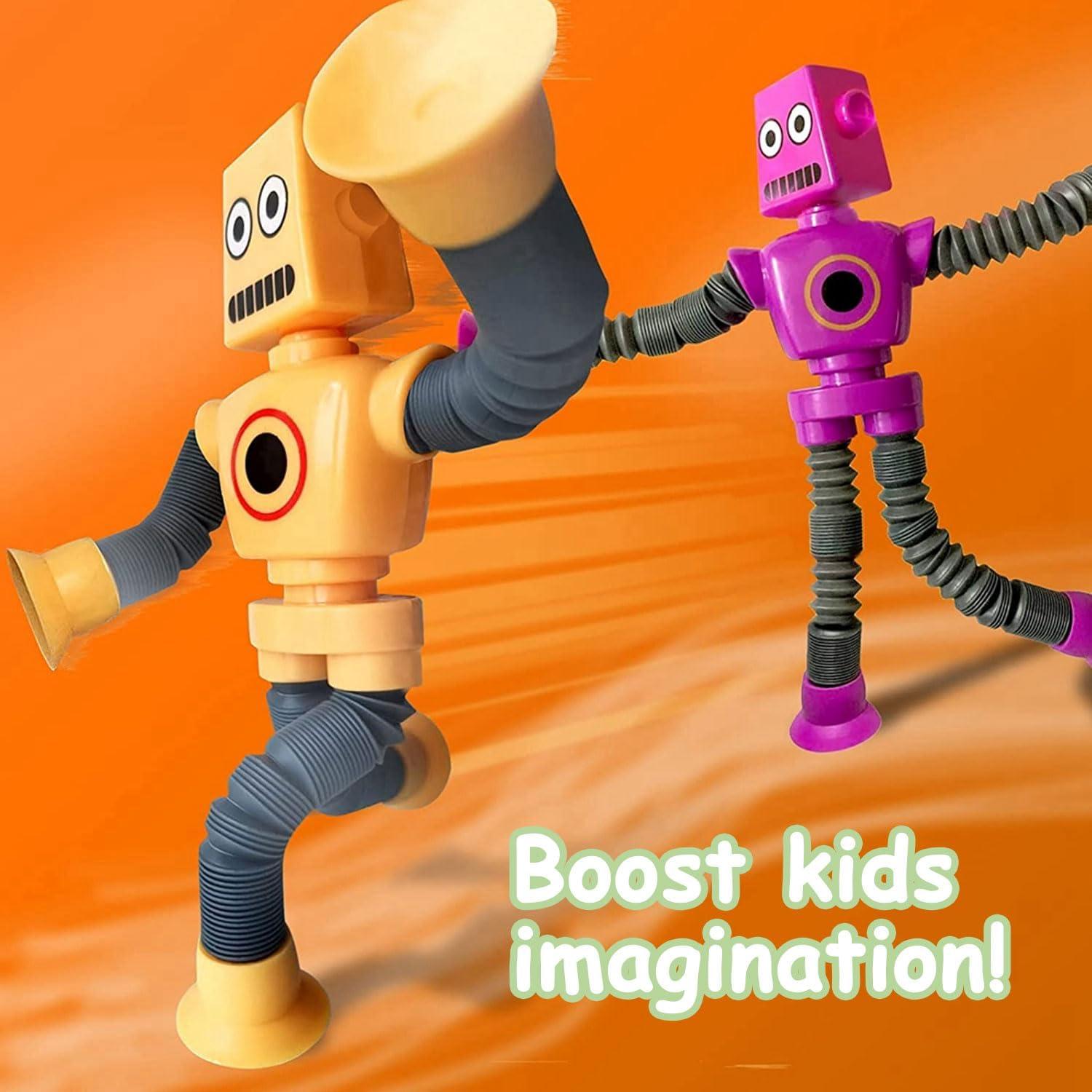 Juguetes Robot Pop Tubes Whongkidz 8 Pcs Sensoriales