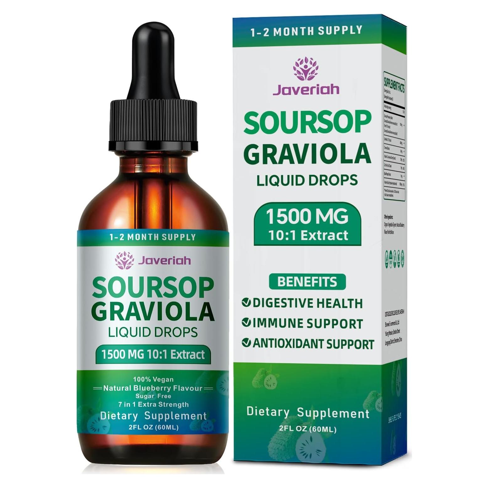 Suplemento Líquido de Graviola Javeriah 60 ML x 2