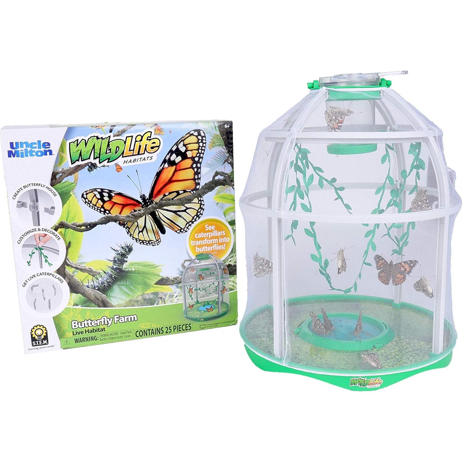 Granja de Mariposas Uncle Milton - Kit de Metamorfosis STEM