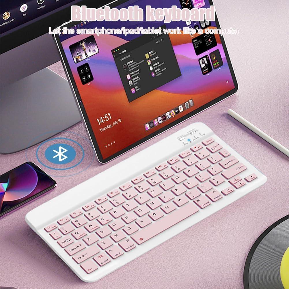 Teclado Bluetooth NOOX para iPad y Tablets - Rosa
