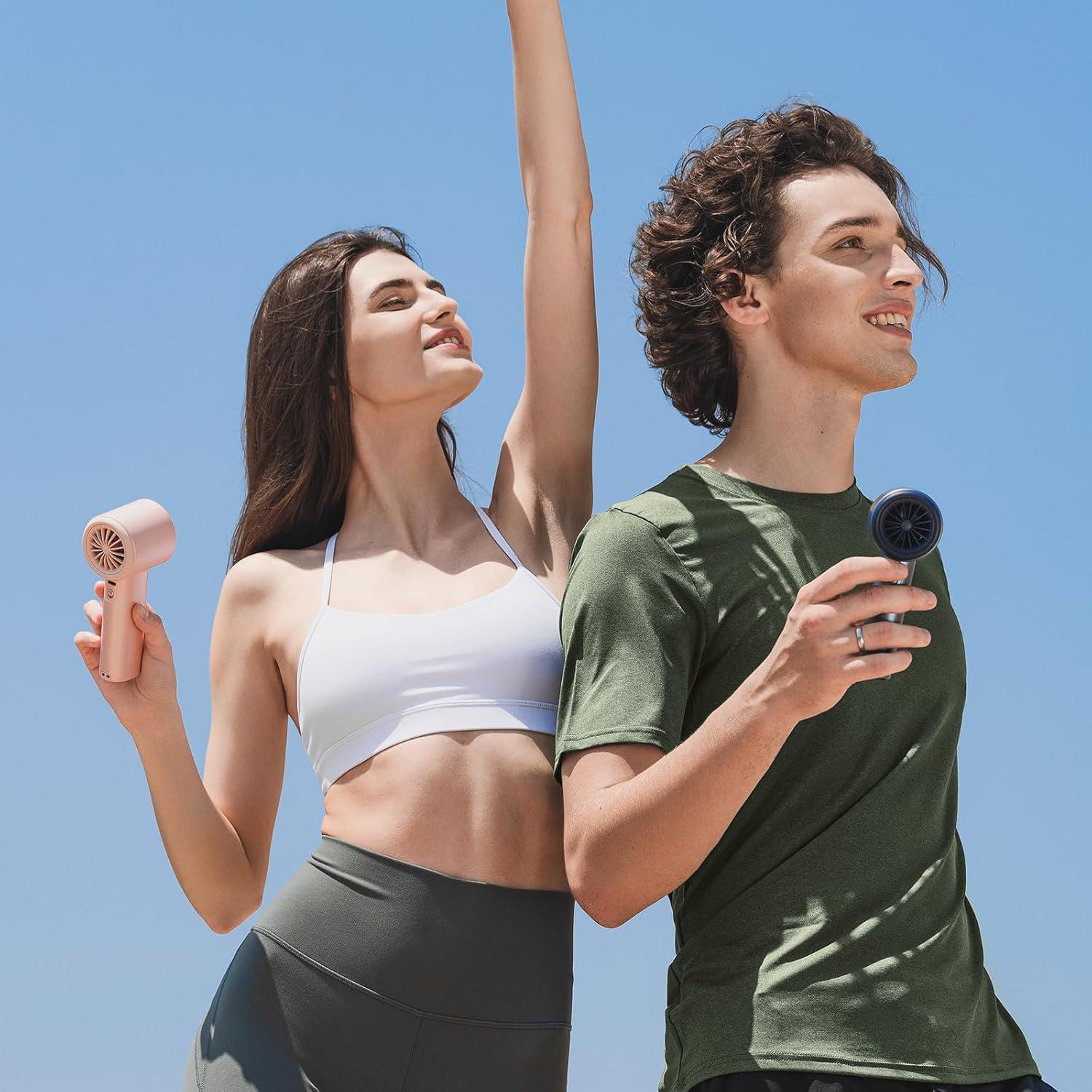 Ventilador de Mano JISULIFE Pro1, Turbo 1-100 Velocidades