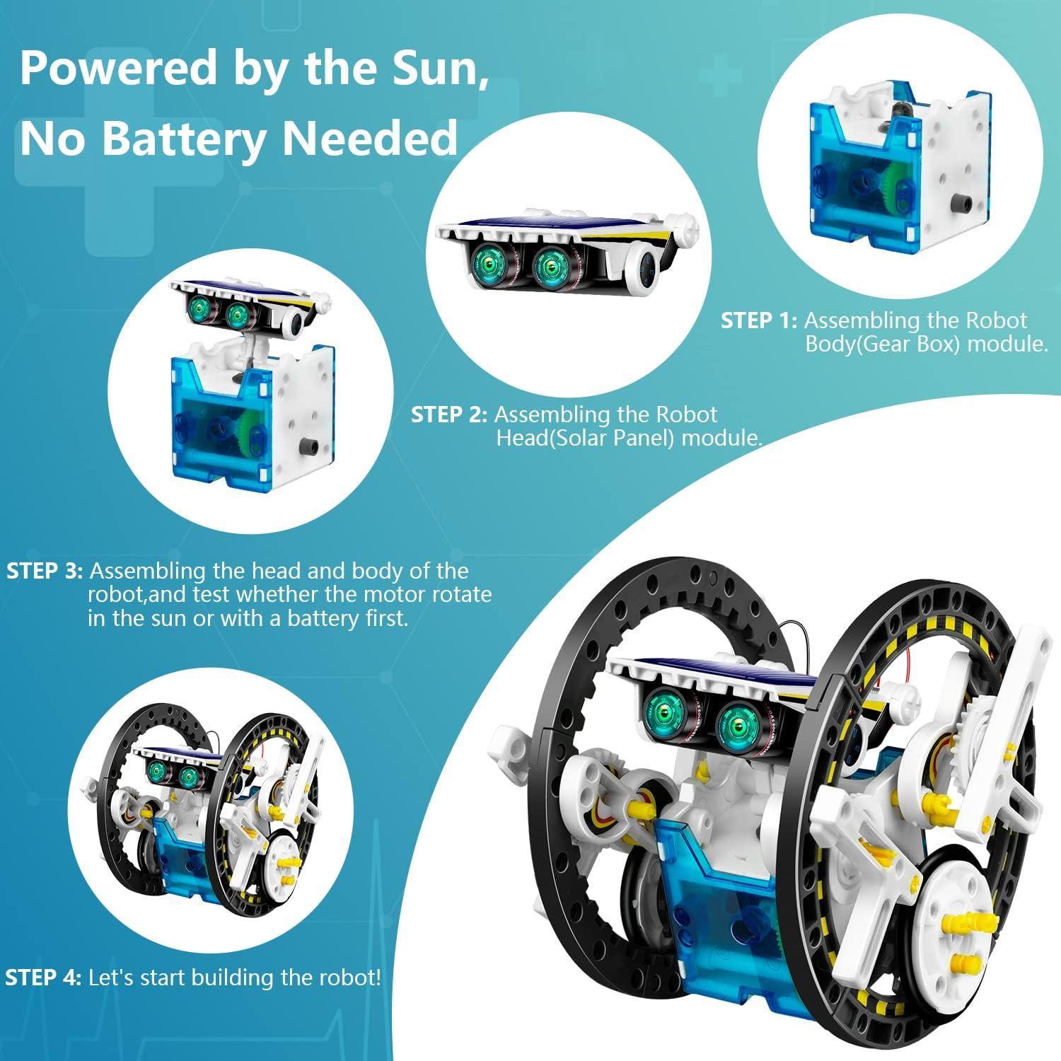 Kit de Robot Solar 13-en-1 Dioju para Niños 8-12 Años