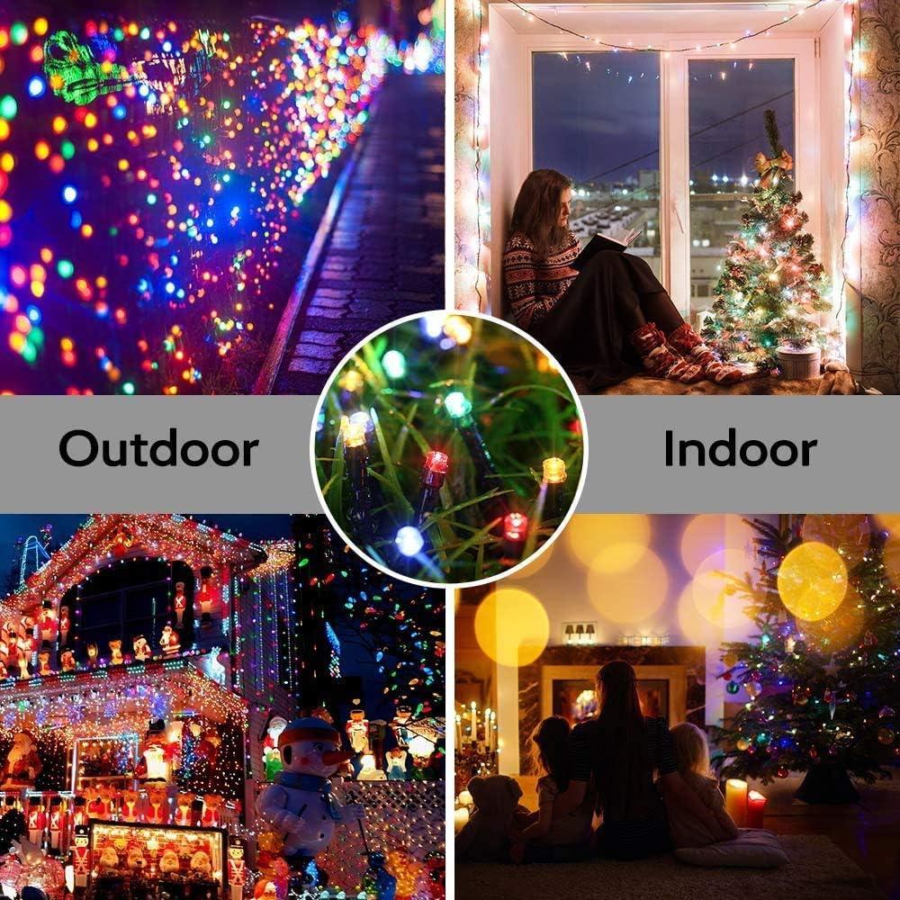 Luces de Navidad Solares Joomer 400 LED 43.59 m Multicolor